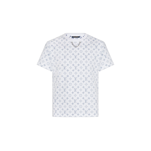 LOUIS VUITTON 1A8QDI LV Escale Printed T-Shirt | 路易威登 女裝短袖上衣 (白色)