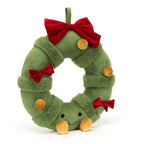 JELLYCAT Amuseables Decorated Christmas Wreath | Christmas Wreath (Green)