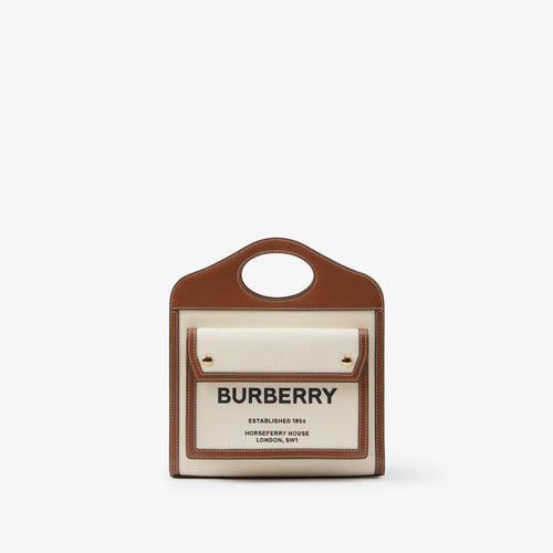 BURBERRY Mini Pocket Bag | 博柏利 手袋 (迷你/白色)