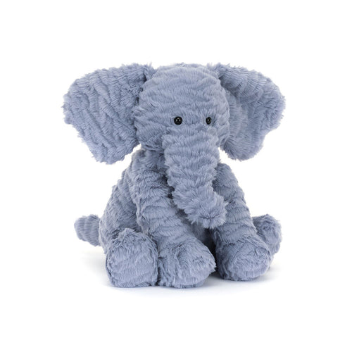 JELLYCAT Fuddlewuddle Elephant Medium | 亂七八糟的大象 (藍色)