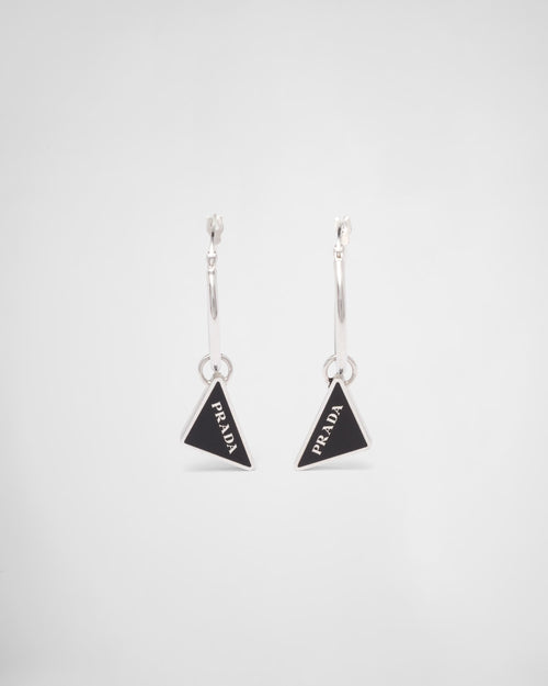 PRADA 1JO973 Symbole Drop Earrings | 普拉達 耳環 (多色)