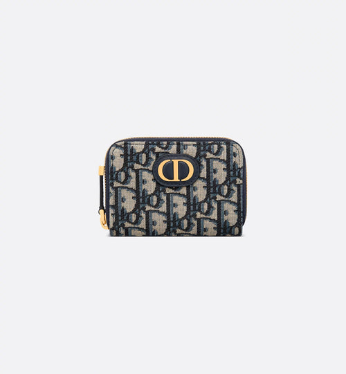 CHRISTIAN DIOR Small 30 Montaigne Voyageur Coin Purse | 迪奧 銀包 (藍色老花)