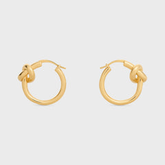 CELINE Knot Small Hoops in Brass | 賽琳 耳環 (Gold)