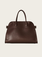THE ROW Soft Margaux 15 Bag Smooth Leather(Brown)