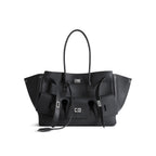 BALENCIAGA Bel Air Medium Carry All Bag | 巴黎世家 手提袋 (Black/銀扣)