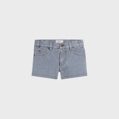 CELINE Mini Shorts in Heavy Stripe Cotton | 賽琳 短褲 (藍白色)