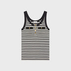 CELINE Mariniere Tank Top in Ribbed Cotton Jersey | 賽琳 背心上衣 (黑白色)