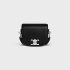 CELINE Men's Small Besace Strap Triomphe | Celine Men's Handbag (Black)