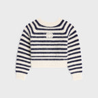 CELINE Crew Neck Mariniere Sweater in Mohair and Silk | 賽琳 上衣 (黑白色)