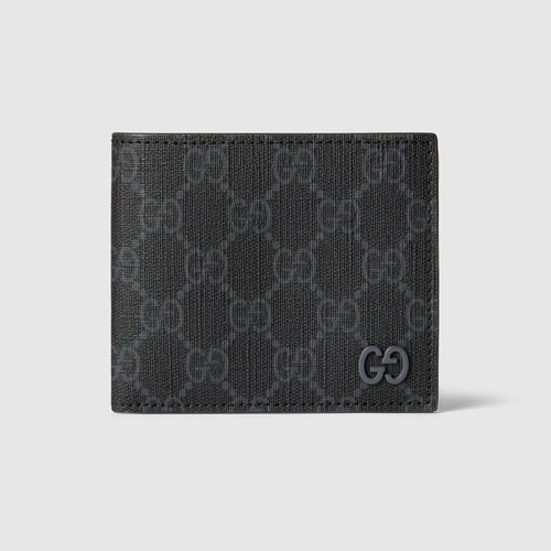 GUCCI Men's GG Wallet With Grey Interior | 古馳 男仕銀包 (黑色)