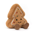 JELLYCAT Amuseables Tree Cookie | Christmas Tree Cookie Doll (Brown)