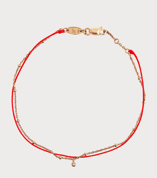 REDLINE Honorée Yellow Gold and Diamond Bracelet(Red)