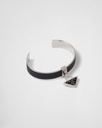 PRADA 1IB375 Metal and Saffiano Leather Bracelet | Prada Bracelet (Multicolor)