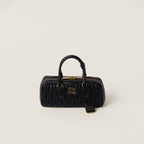 MIU MIU Matelasse Nappa Leather Bag | 繆繆 手袋 (Black)