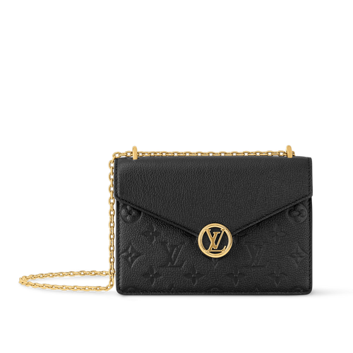 LOUIS VUITTON M13569 Rosy Wallet On Chain | Louis Vuitton wallet with chain (black)