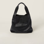 MIU MIU Leather Hobo Bag | 繆繆 手袋 (黑色)