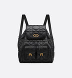 CHRISTIAN DIOR Medium Dior Caro Backpack | Dior Backpack (Medium Size/Multicolor)