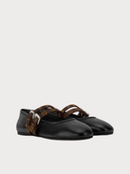 LOUIS VUITTON 1AJQTG Bella Mary Jane Ballerinas Lambskin(Black)