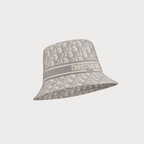 CHRISTIAN DIOR Oblique Small Brim Bucket Hat(Grey)