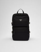 PRADA Men's Re-Nylon and Saffiano Leather Backpack | 普拉達 男仕背囊 (黑色)