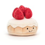 JELLYCAT Pretty Patisserie Tarte Aux Fraises | 漂亮的糕點草莓塔 (啡色)