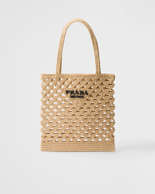 PRADA Large Crochet Tote Bag | 普拉達 草編袋 (Natural)