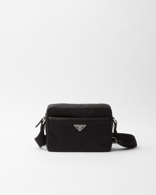 PRADA Men's Re-Nylon and Saffiano Shoulder Bag | 普拉達 男仕手袋 (黑色)