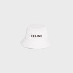 CELINE Men's Embroidered Bucket Hat | 賽琳 男仕漁夫帽 (白色)