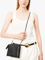 THE ROW Nu Twin Mini Leather Shoulder Bag | 迷你手袋 (黑色)