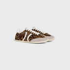 CELINE Jogger Low Lace-Up Sneaker In Leopard printed hairy calfskin