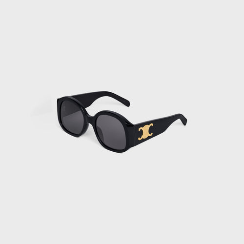 CELINE Women's Triomphe XL 02 Sunglasses in Acetate | 賽琳 太陽眼鏡 (黑色)