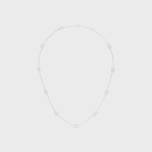 CELINE Triomphe Mini Triomphe Necklace | 賽琳 頸鏈 (Silver)