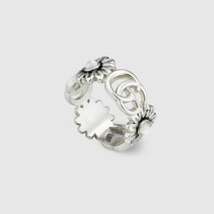 GUCCI Double G Mother of Pearl Ring | Gucci Ring (Multicolor) 