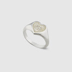 GUCCI Heart Ring with Interlocking G | 古馳 心型戒指 (銀色)