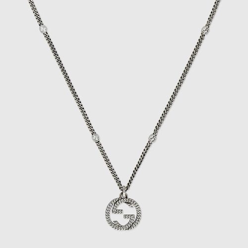 GUCCI Gucci Interlocking Necklace | 古馳 頸鏈 (銀色)