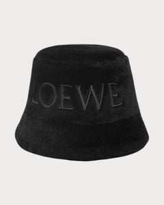 LOEWE Shearling Bucket Hat | 羅意威 羊毛帽 (Black)