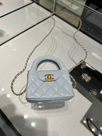 CHANEL 24P Nano Mini Kelly | 香奈兒 手袋 (淺藍色)