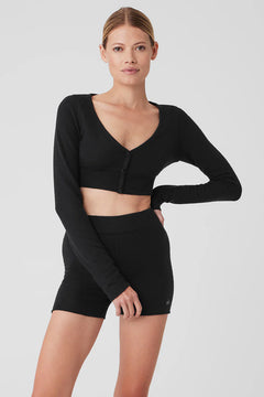 ALO YOGA Cropped Me Time Cardigan | 短版開襟毛衣 (多色)