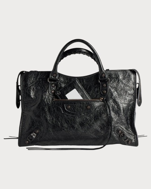BALENCIAGA Women's Le City Bag in Black Lambskin(Medium/3 Colors)