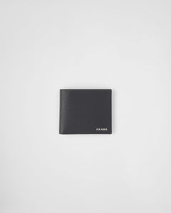 PRADA Men's Saffiano Leather Wallet | 普拉達 男仕銀包 (Black)