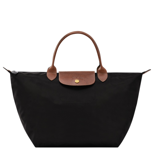 LONGCHAMP Le Pliage Original M Handbag | 瓏驤 短帶手提袋 (Black)