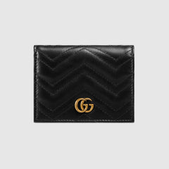 GUCCI GG Marmont Card Case Wallet | 古馳 銀包 (Black)