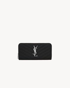 YSL SAINT LAURENT Cassandre Matelasse Zip Around Long Wallet | 圣罗兰长银包(多色)