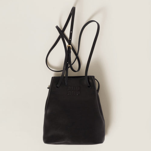 MIU MIU Nappa Leather Mini-Bag | 繆繆 迷你手袋 (Black)