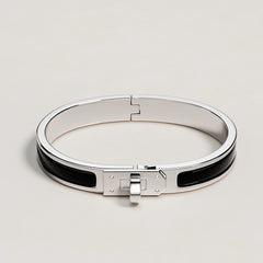 HERMES Mini Clic H Bracelet | 爱马仕手镯(多色/银扣)