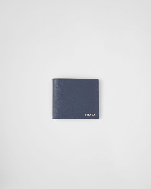 PRADA Men's Saffiano Leather Wallet | 普拉達 男仕銀包 (Blue)