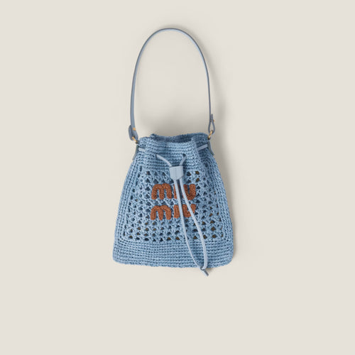 MIU MIU Woven Fabric Mini-Bag | 缪缪草编袋(多色)