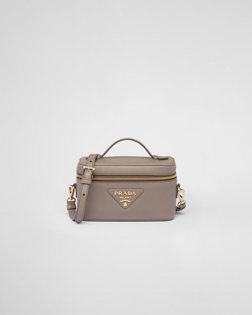 PRADA Leather Mini-Bag | 普拉達 迷你袋 (Clay Grey)