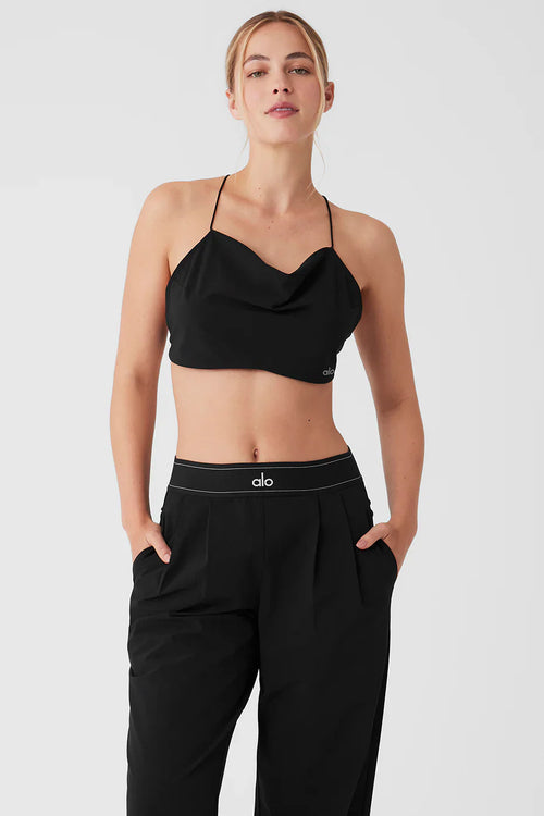 ALO YOGA Cropped Megastar Tank | 短版背心 (黑色)