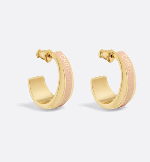 CHRISTIAN DIOR Dior Code Earrings Gold-Finish Metal | Dior Earrings (Multicolor)